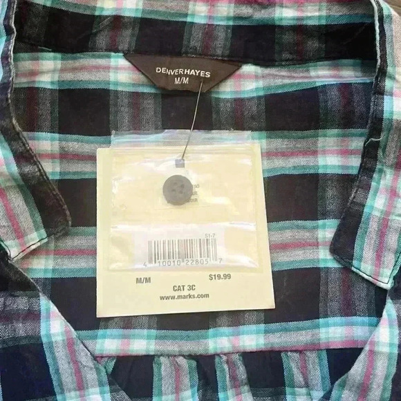 🌸4/$30🌸✨🆕denver Hayes🆕✨ | Blue paid sleeveless button down - Picture 5 of 8